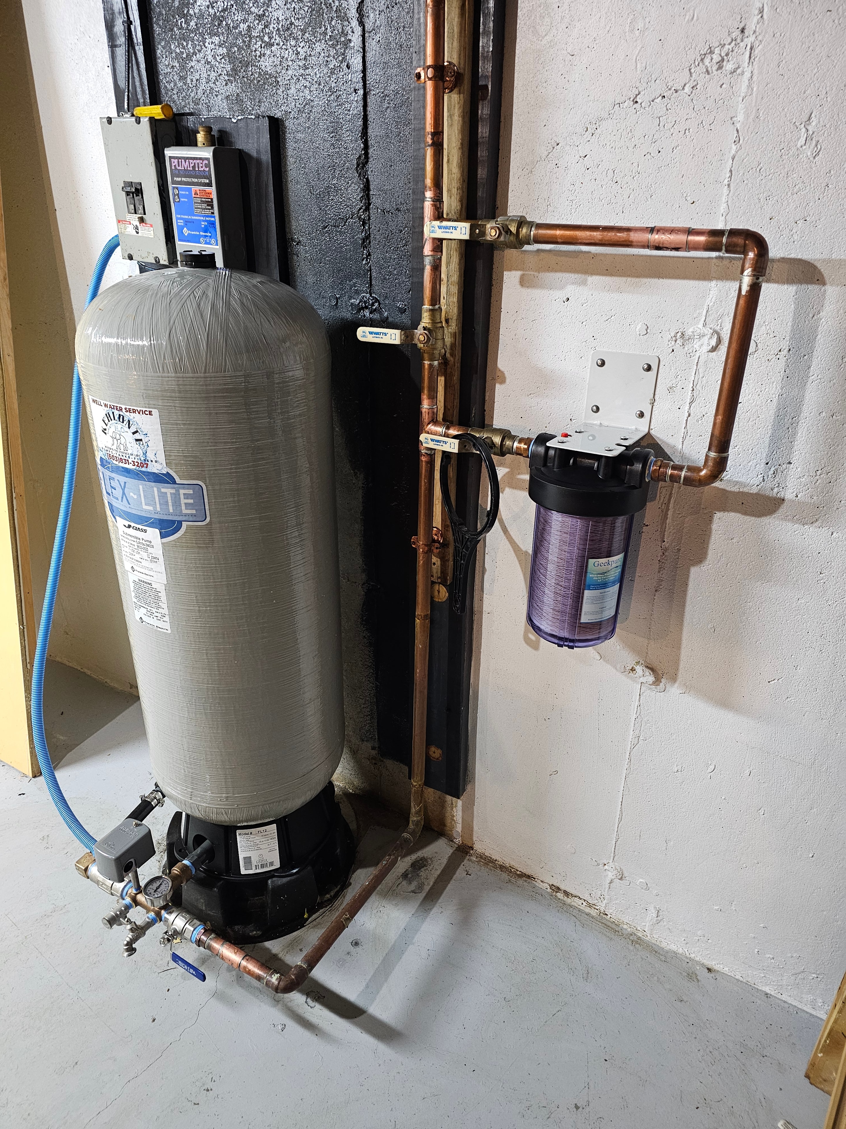 Water filtration system install