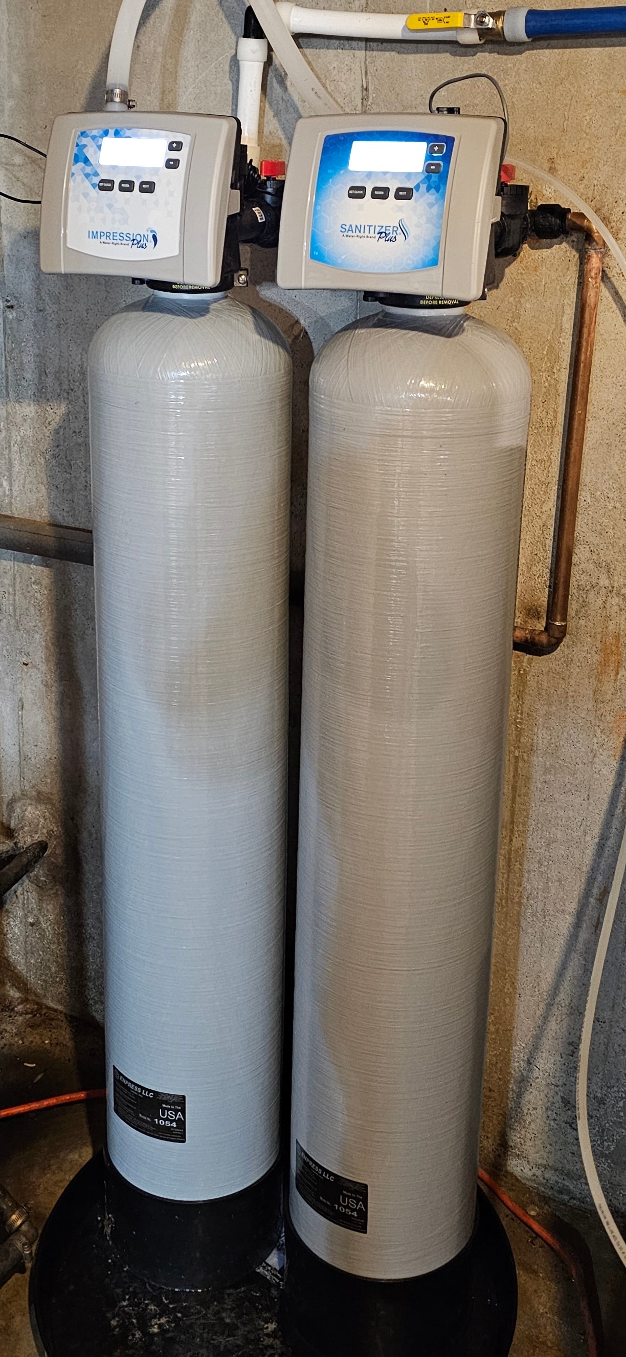 Water filtration system installation