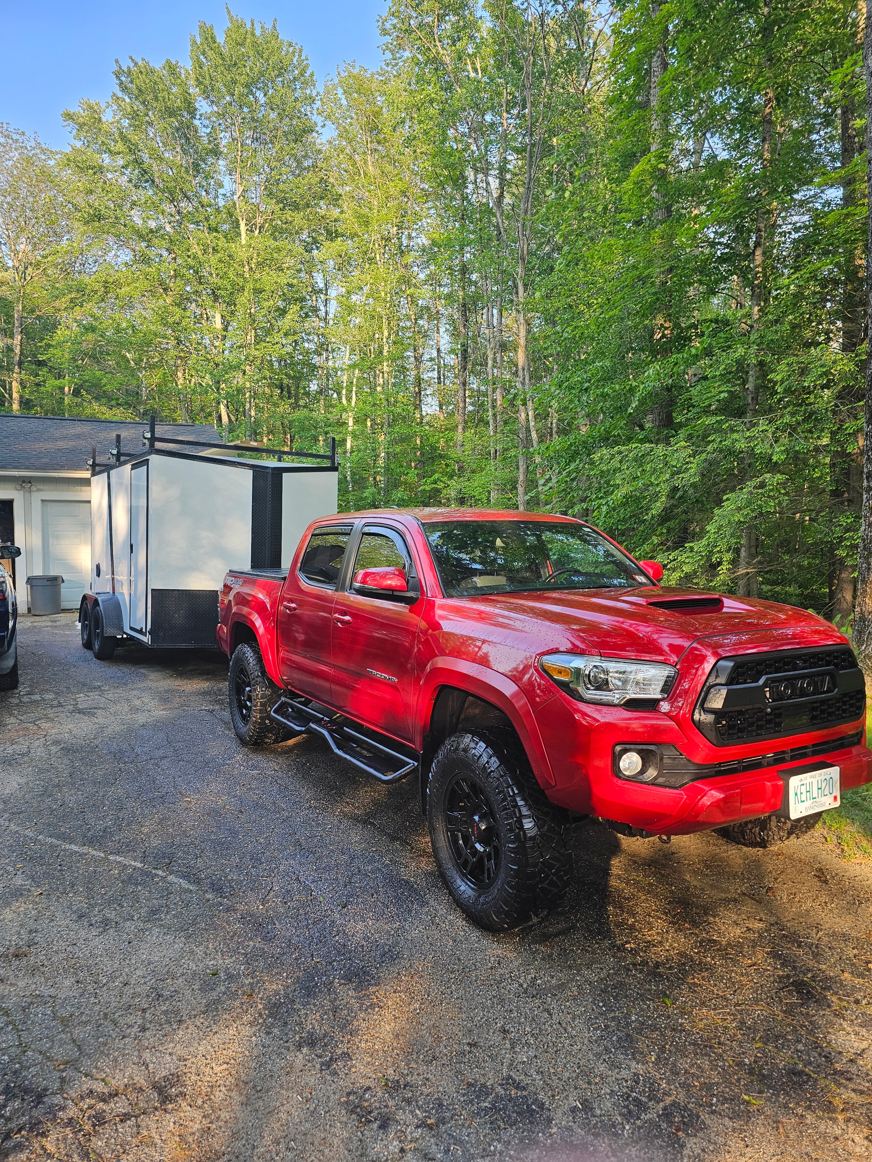 Service truck at job site