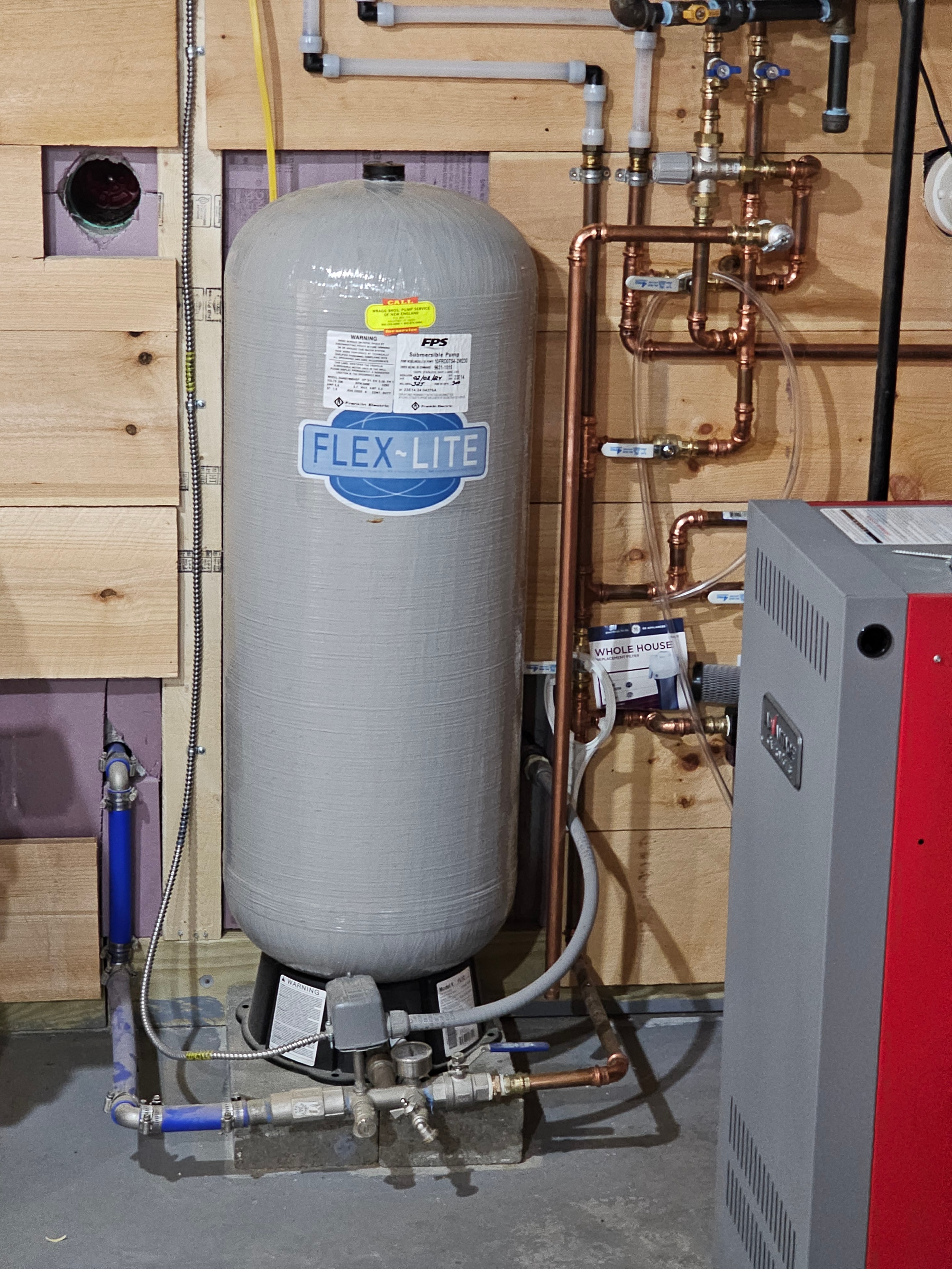 Water heater and copper piping installation